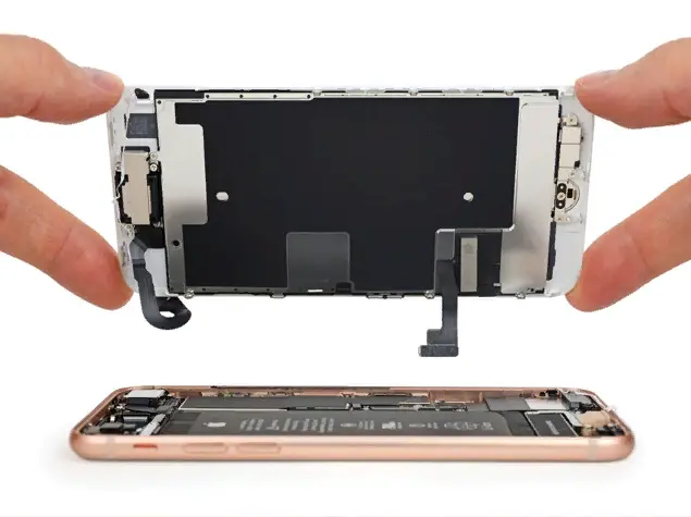 iphone 8 с поднятым модулем