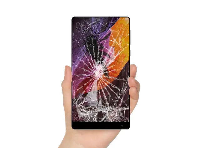 Лапата Xiaomi с разбитым экраном