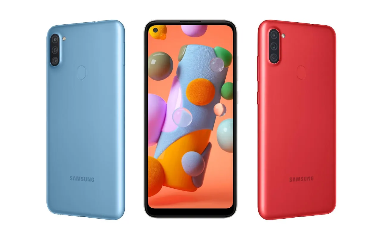 Samsung Galaxy A11 в разных цветах