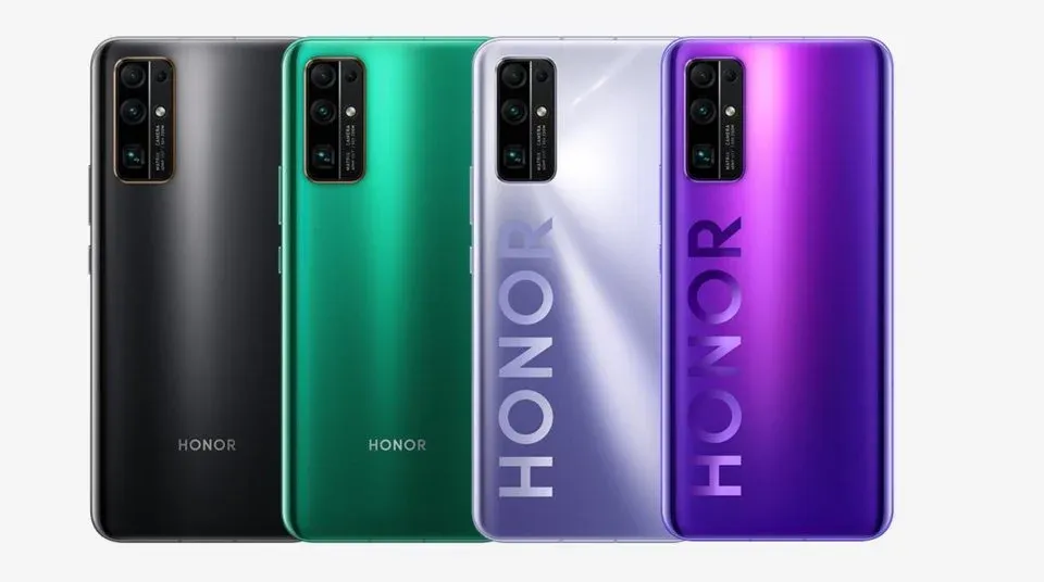 Смартфон Honor 30 в различных цветах