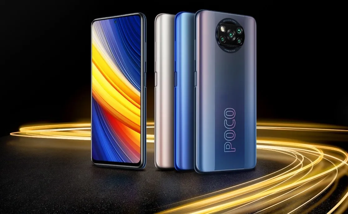 Смартфон Xiaomi Poco X3 в различных цветах