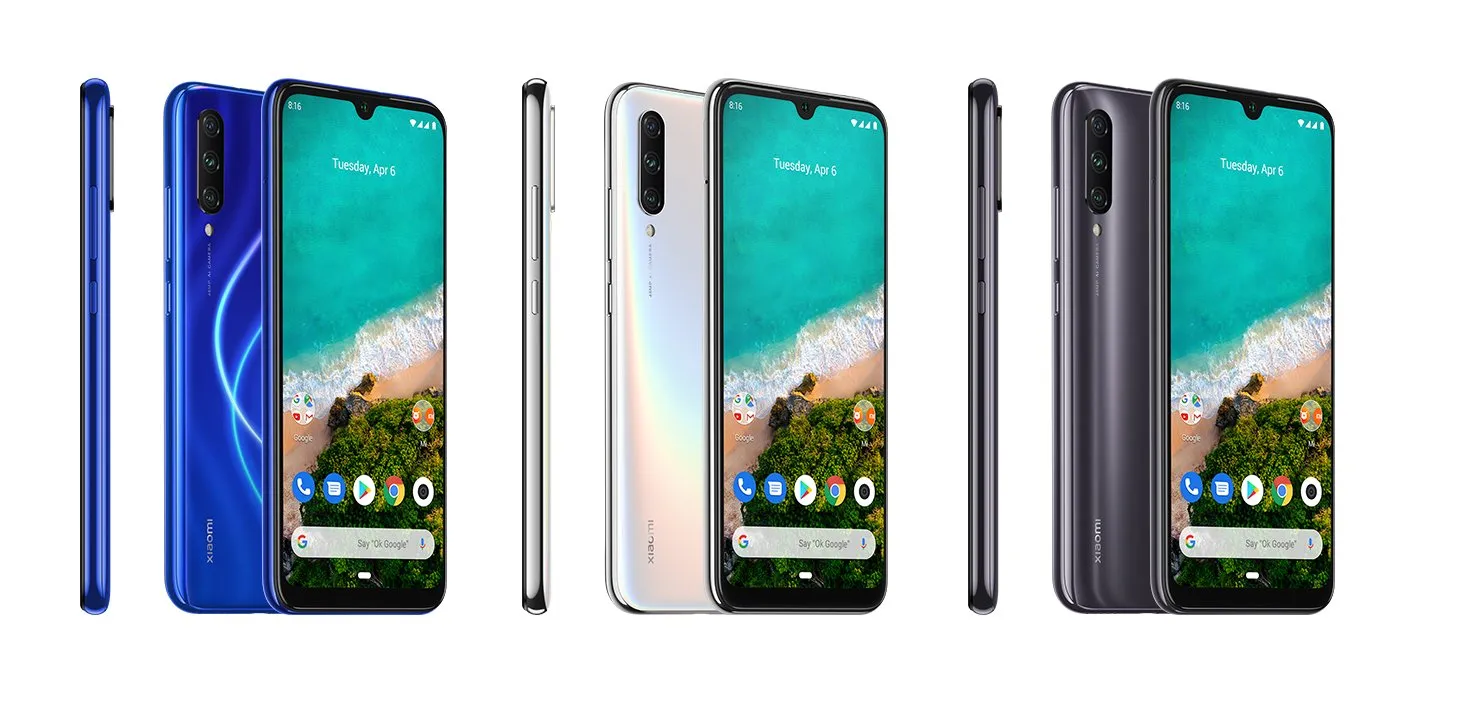 Смартфон Xiaomi Redmi Mi A3 с разных сторон