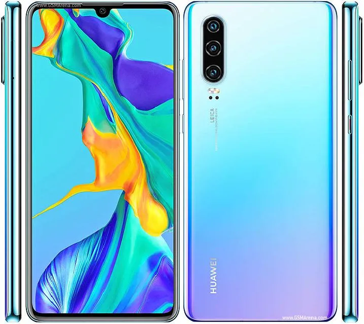 Телефон Huawei P30 с разных сторон