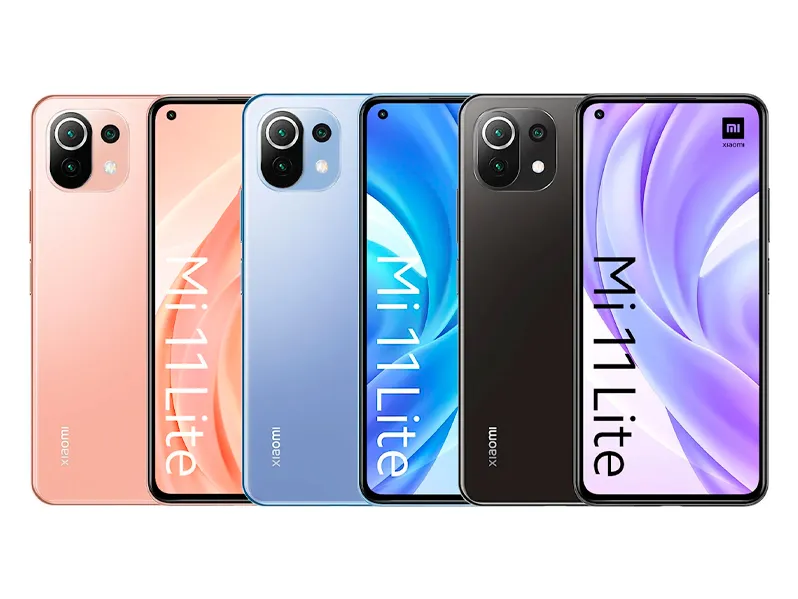 Телефон Xiaomi Mi 11 Lite в различных цветах