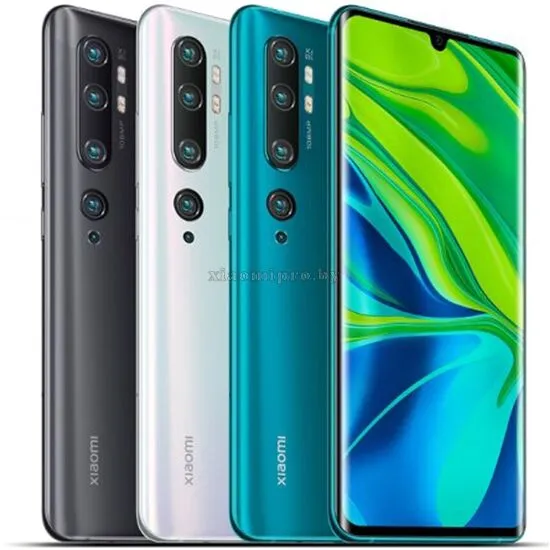 Телефон Xiaomi Mi Note 10 в различных цветах