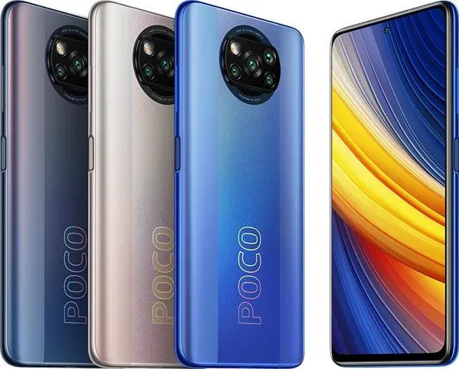 Телефон Xiaomi Poco X3 Pro в различных цветах