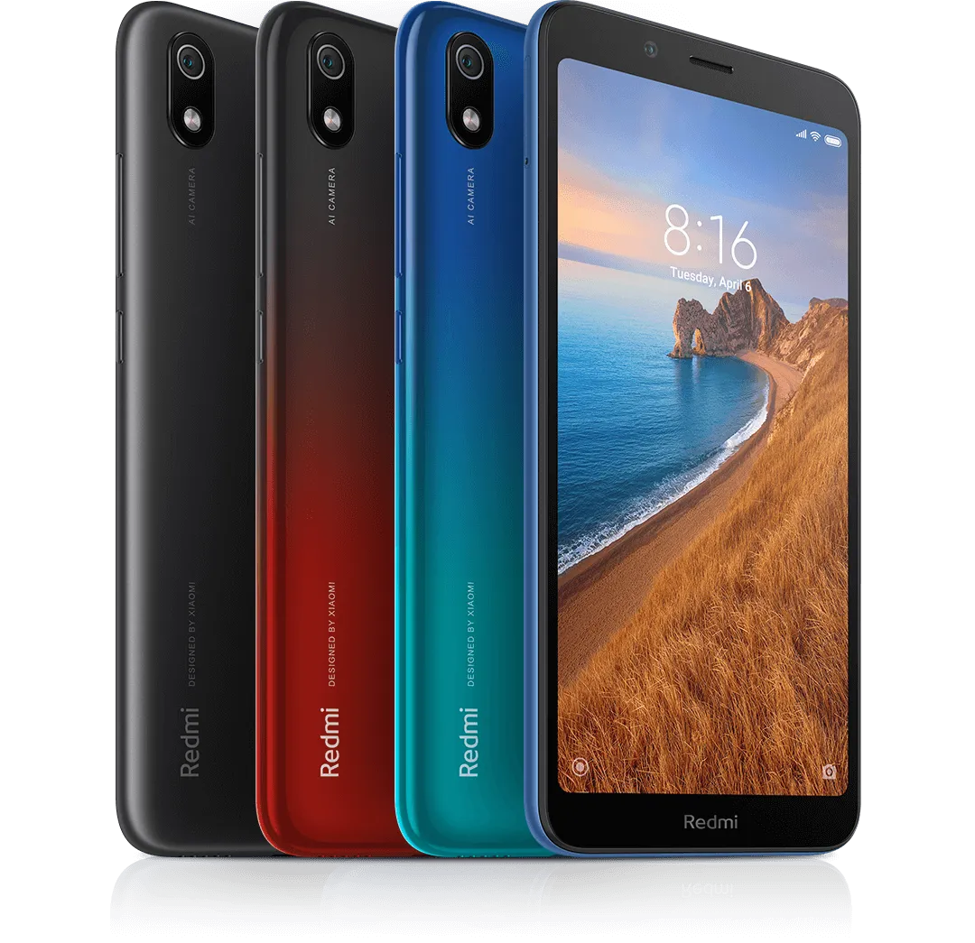 Телефон Xiaomi Redmi 7A в различных цветах